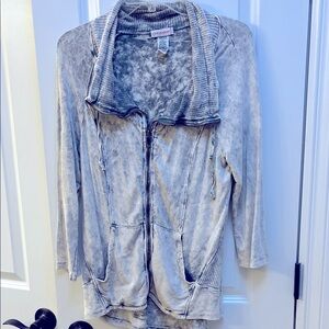 Wearables Light Gray Zip-Up Hoodie